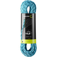 Edelrid cuerda escalada PYTHON 10 MM 60 M AZUL vista frontal