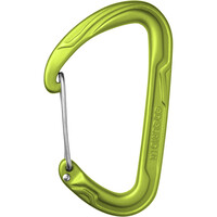 Edelrid mosquetón escalada PURE WIRE III AZUL vista frontal
