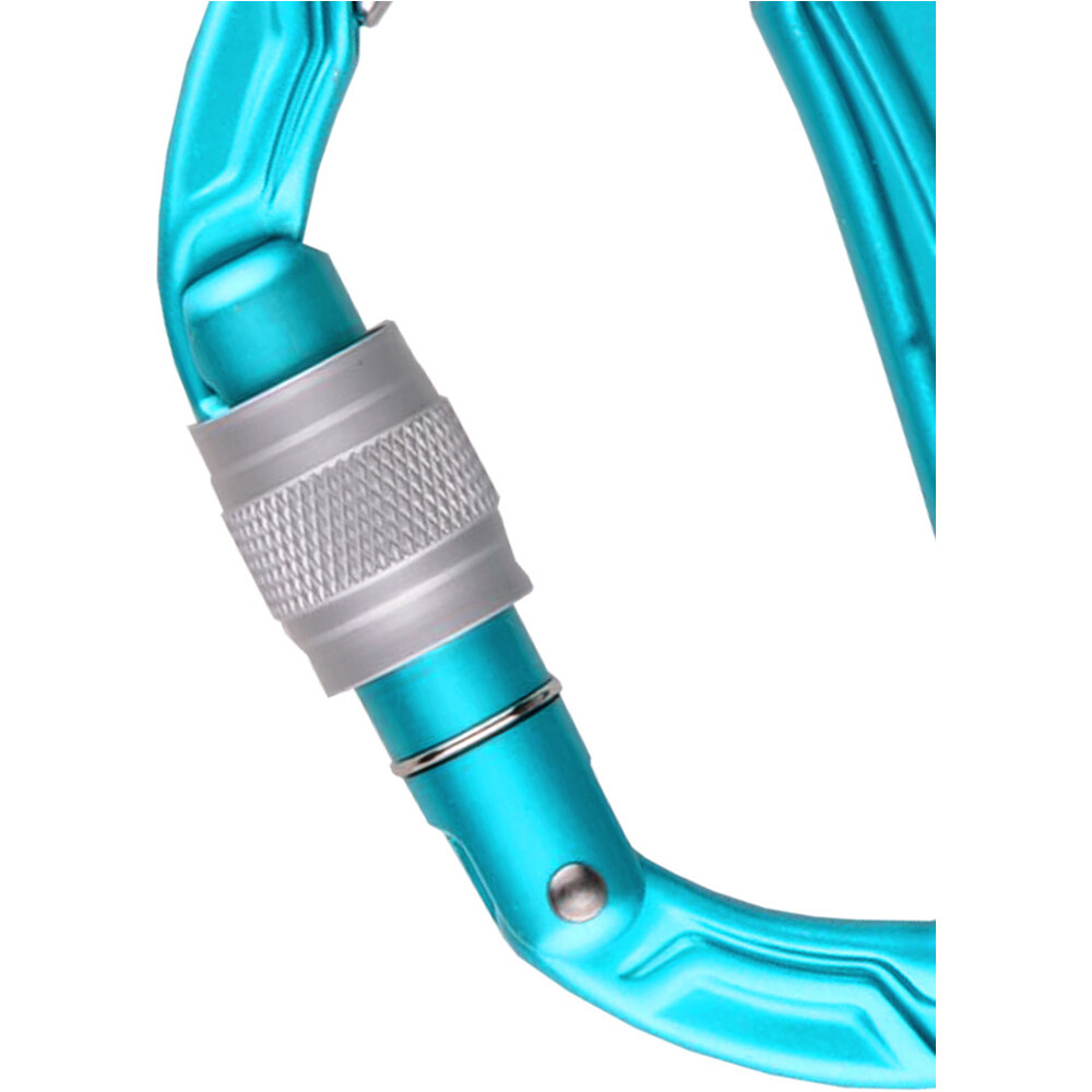 Edelrid mosquetón seguridad BULLETPROOF SCREW AZUL 02