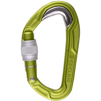 Edelrid mosquetón seguridad BULLETPROOF SCREW AZUL vista frontal
