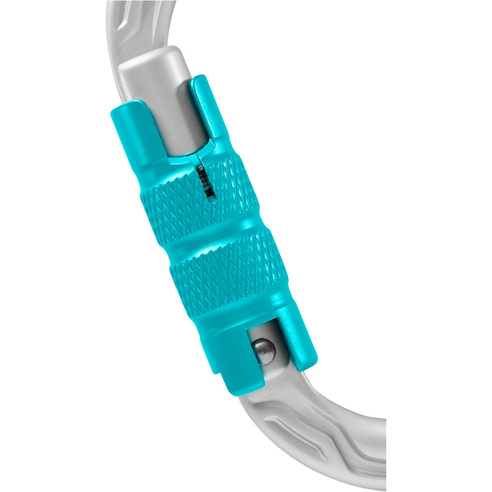 Edelrid mosquetón seguridad OVAL POWER 2500 TRIPLE PLATA 01