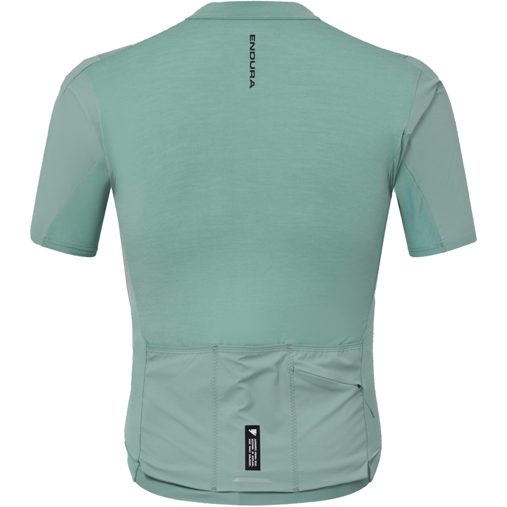 Endura maillot manga corta hombre ALLTRACK RIDE VERDE vista trasera