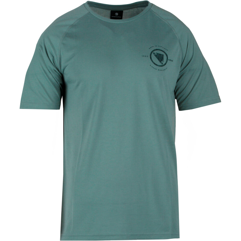 Endura maillot manga corta hombre LOOP TECH VERDE vista frontal