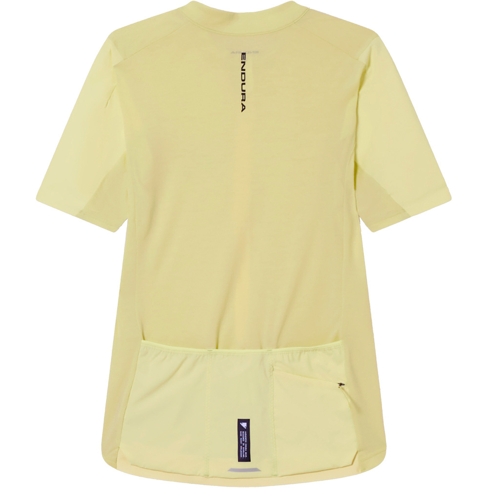 Endura maillot manga corta mujer ALLTRACK RIDE AMARILLO vista trasera