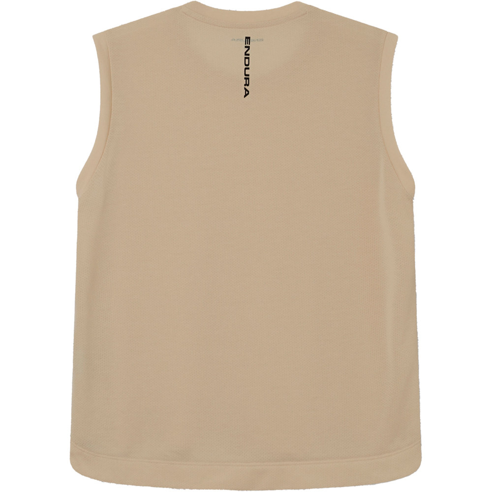 Endura maillot manga corta mujer LOOP TECH MARRON vista trasera