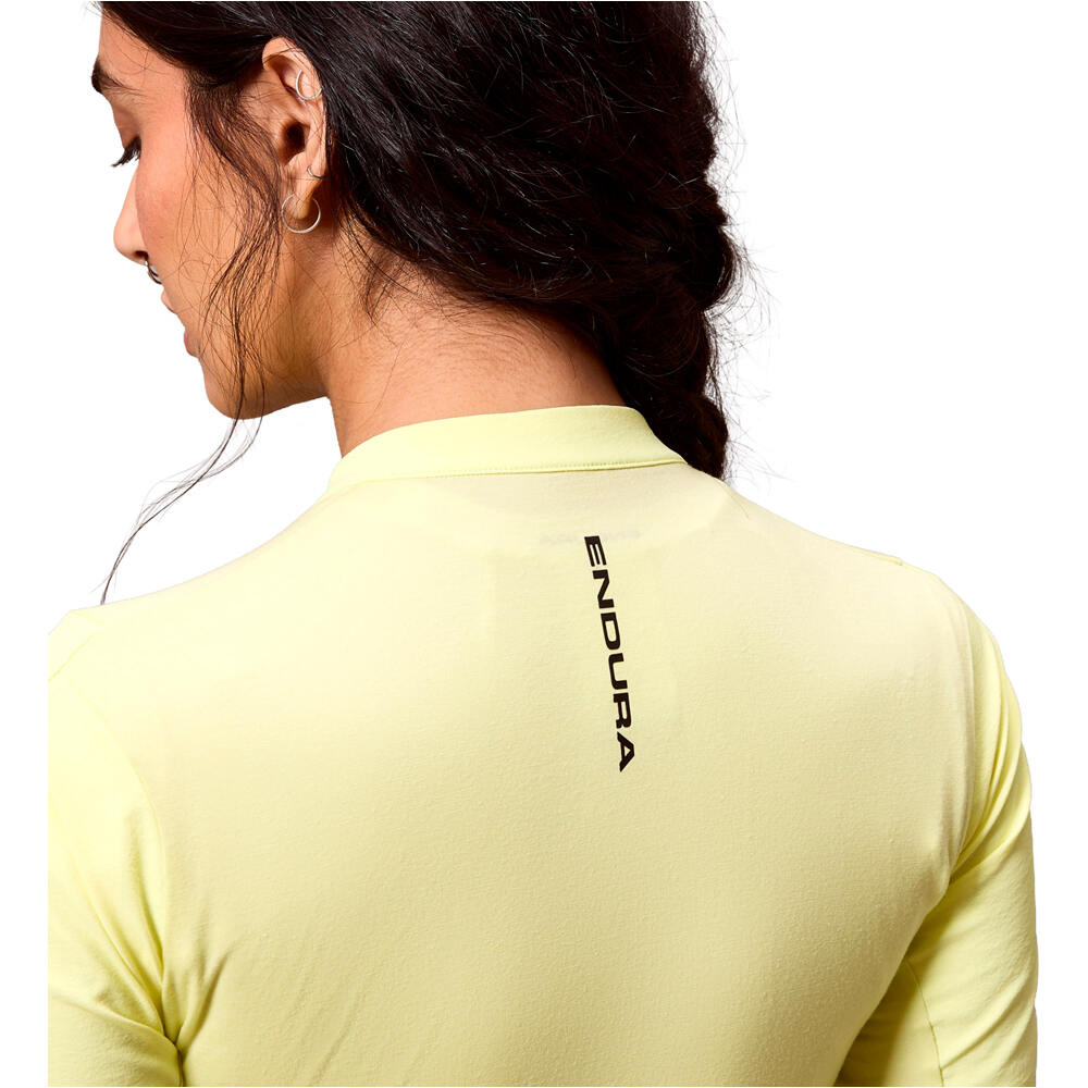 Endura maillot manga corta mujer Women's AllTrack Ride S/S Jersey AMARILLO vista detalle