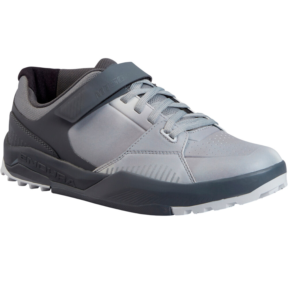 Endura zapatillas mtb MT500 BURNER CLIPLESS GRIS lateral interior