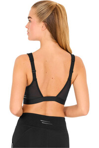Endurance body running mujer CRYSTALE NEGRO vista trasera