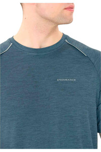 Endurance camiseta técnica manga corta hombre ABAGAEL AZUL vista detalle
