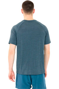 Endurance camiseta técnica manga corta hombre ABAGAEL AZUL vista trasera