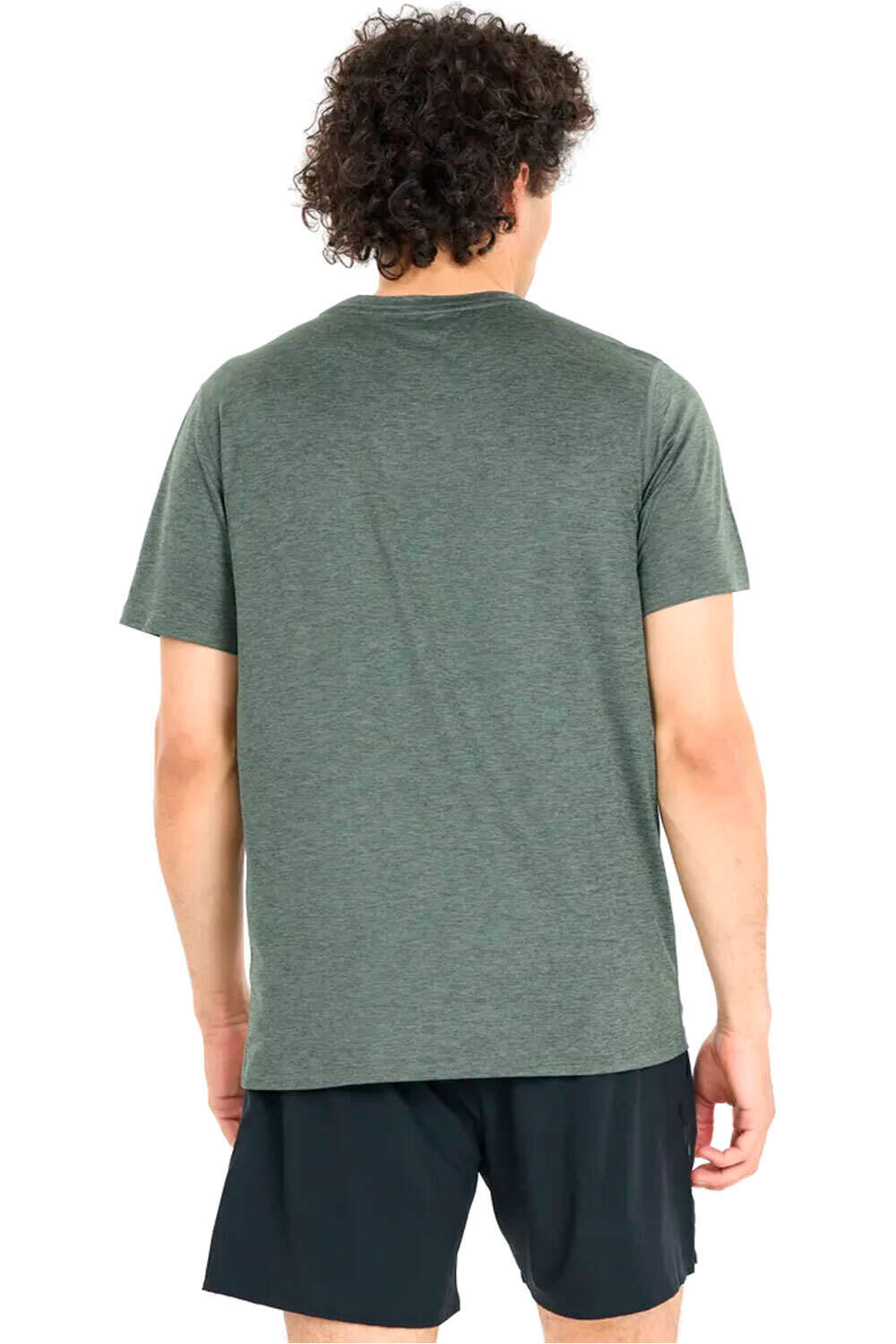 Endurance camiseta técnica manga corta hombre ABDON VERDE vista trasera