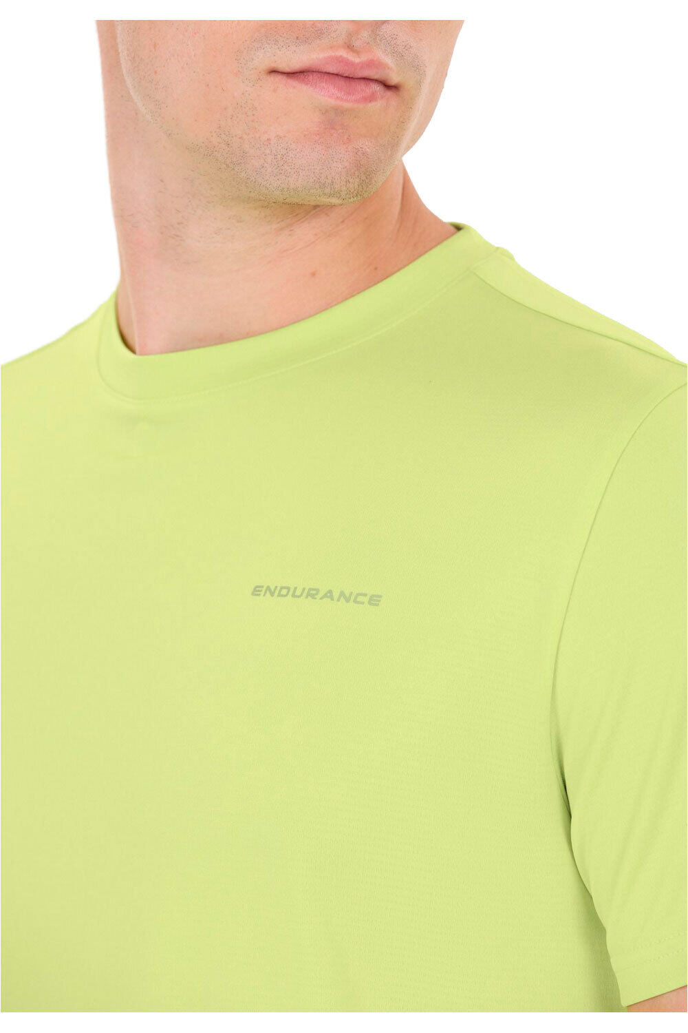Endurance camiseta técnica manga corta hombre VERNON V2 M PERFORMANCE AMARILLO vista detalle