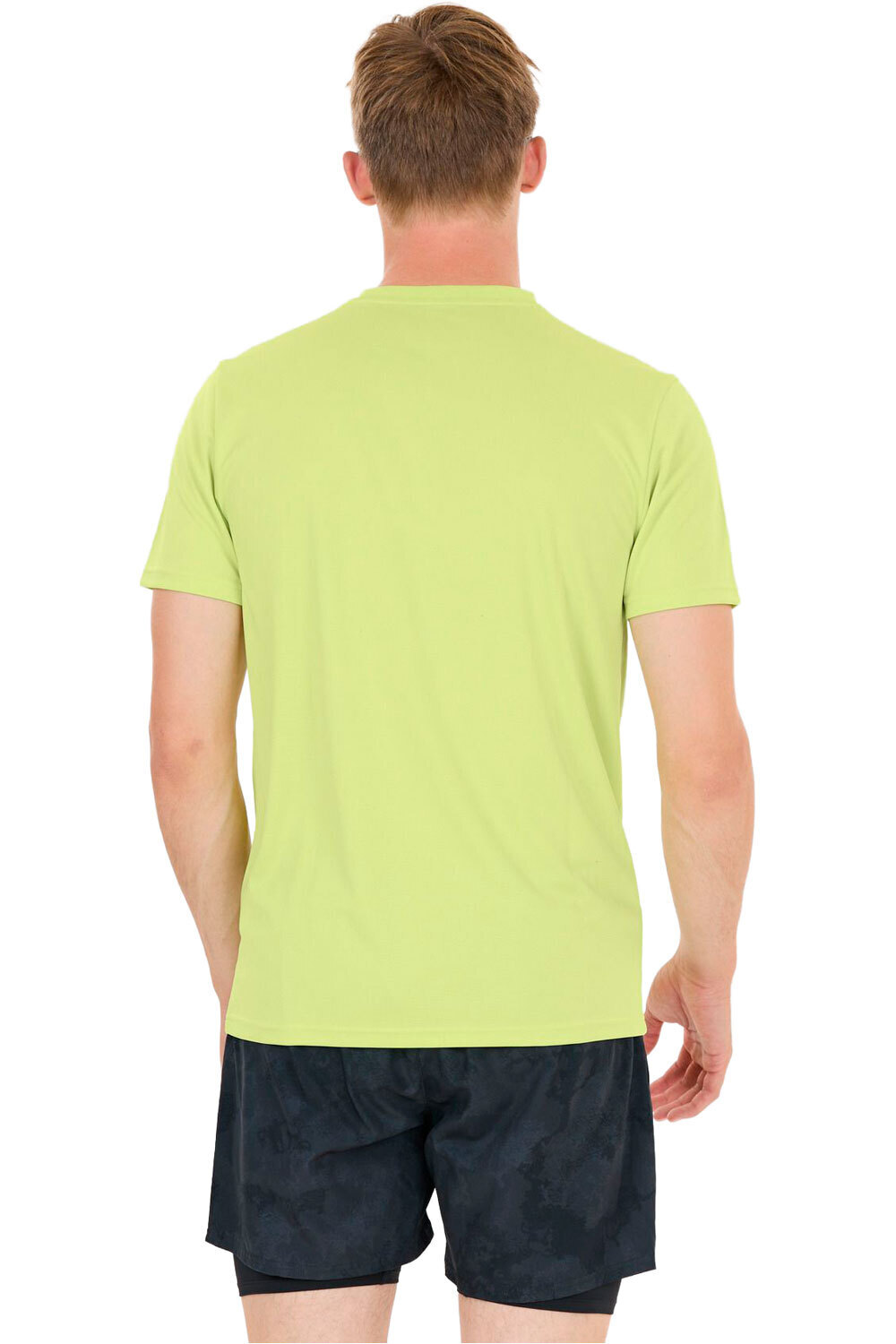 Endurance camiseta técnica manga corta hombre VERNON V2 M PERFORMANCE AMARILLO vista trasera