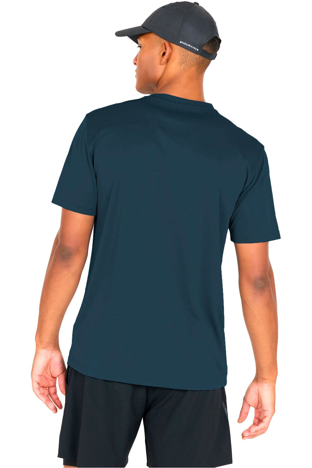 Endurance camiseta técnica manga corta hombre VERNON V2 PERFORMANCE AZUL vista trasera