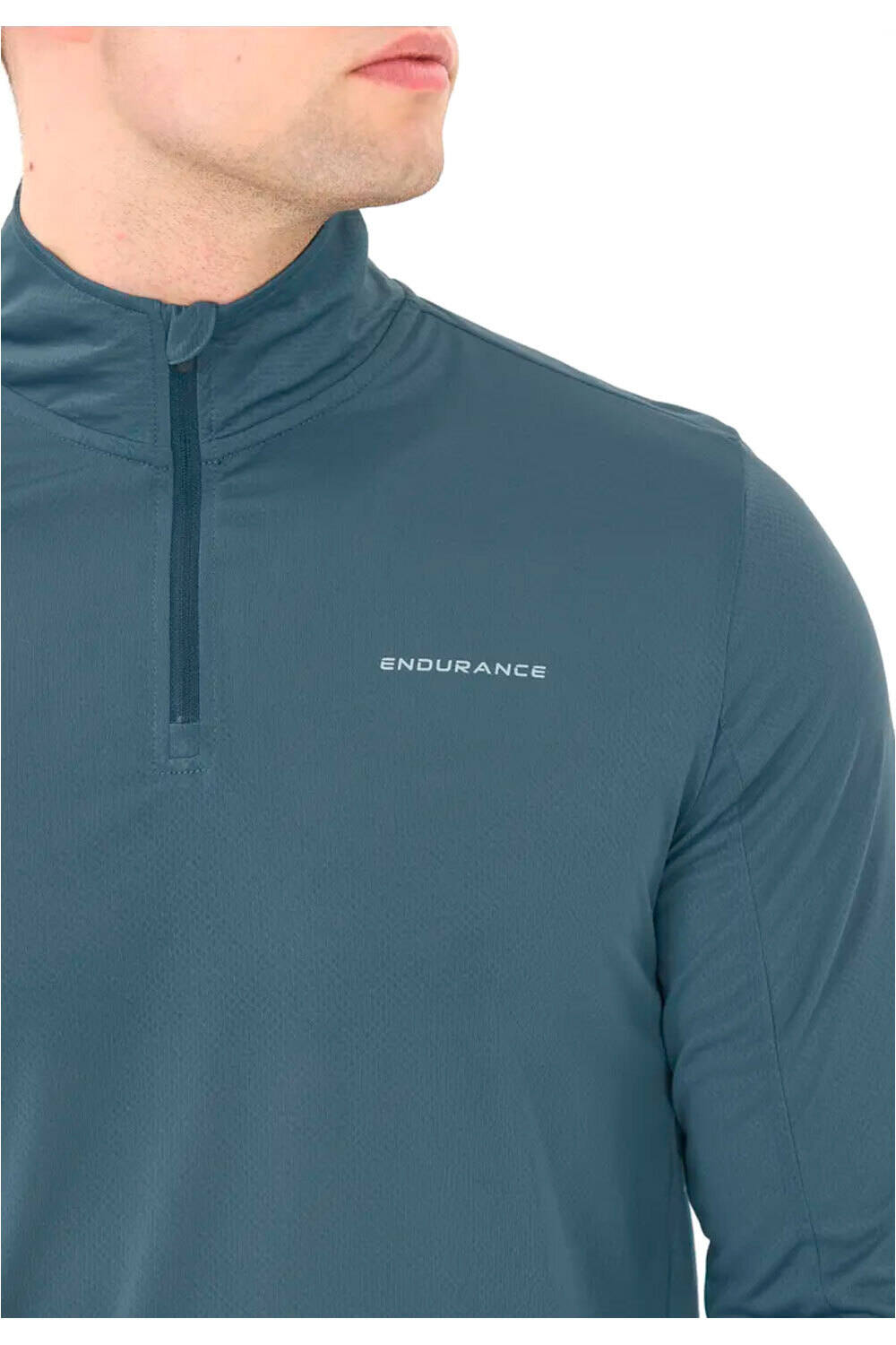 Endurance camiseta técnica manga larga hombre OMAIS AZUL vista detalle
