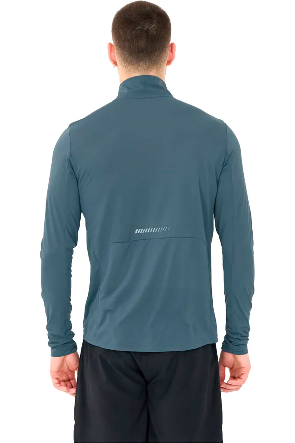 Endurance camiseta técnica manga larga hombre OMAIS AZUL vista trasera