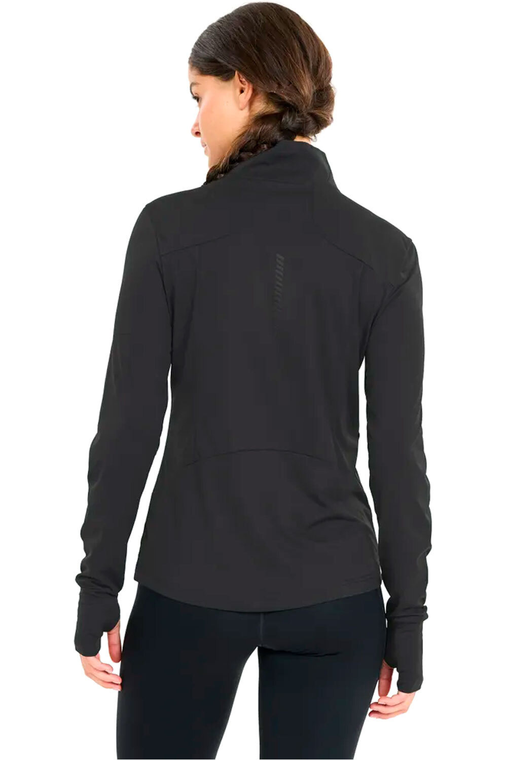 Endurance camiseta técnica manga larga mujer CHABA NEGRO vista trasera