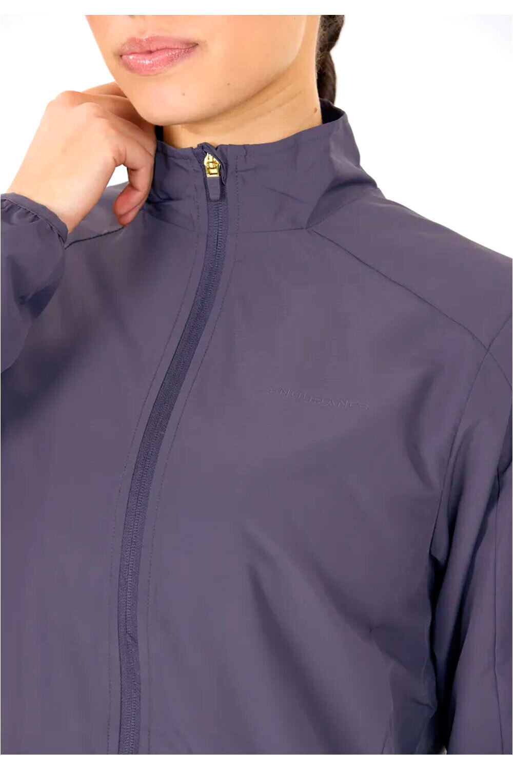 Endurance CHAQUETA RUNNING MUJER SYLEN GRIS vista detalle