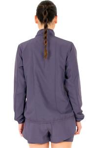 Endurance CHAQUETA RUNNING MUJER SYLEN GRIS vista trasera