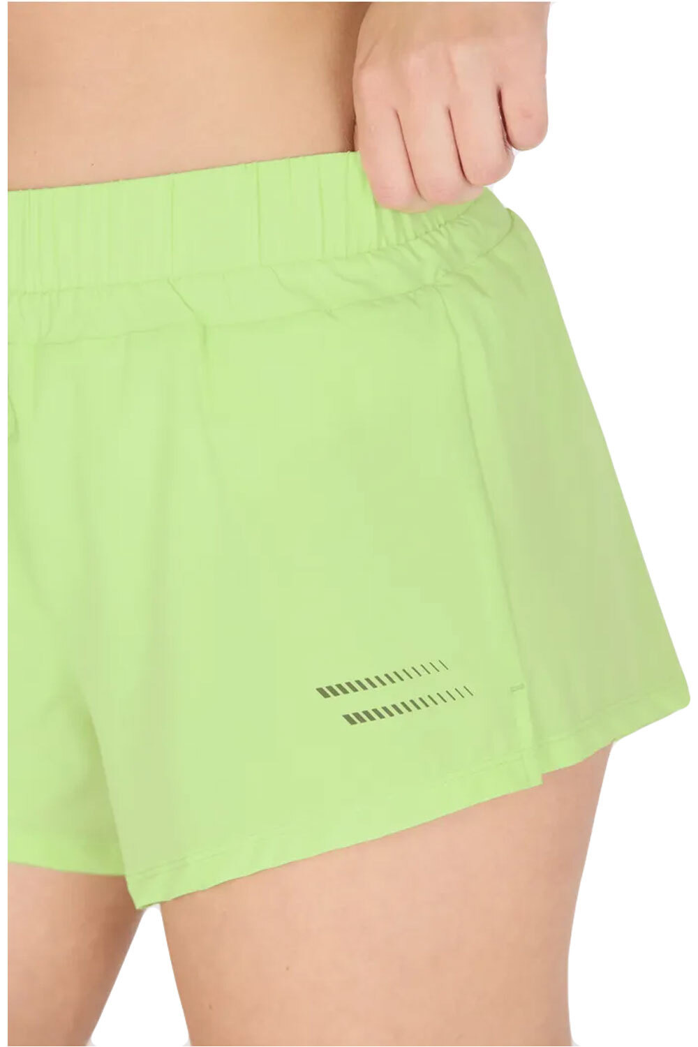 Endurance pantalón running mujer TARJA VERDE vista detalle