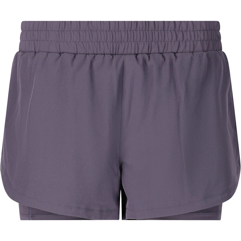 Endurance pantalón running mujer YAROL W 2-IN-1 GRIS 04