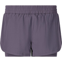 Endurance pantalón running mujer YAROL W 2-IN-1 GRIS 04