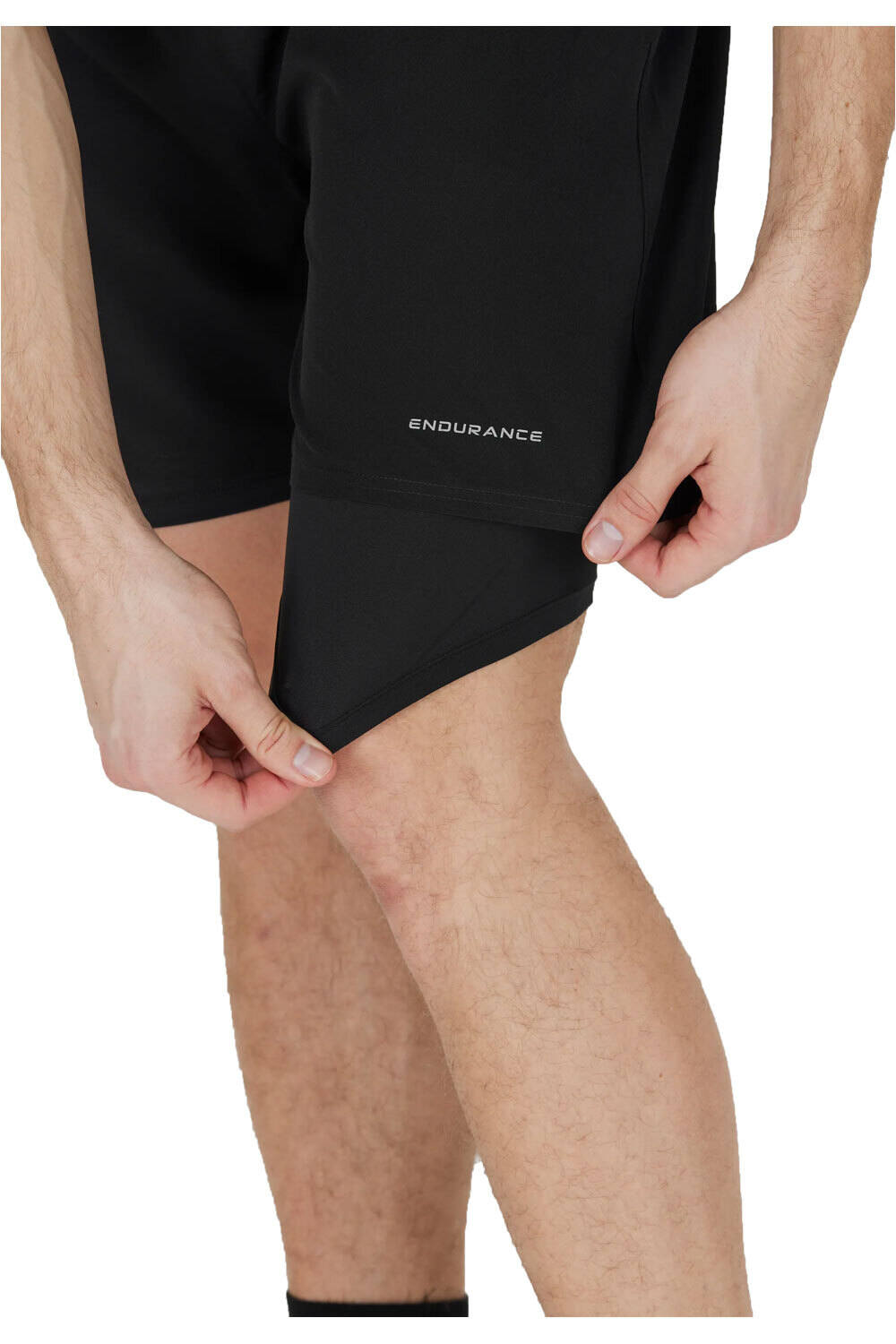 Endurance pantaloneta técnica hombre KROS 2IN1 NEGRO 03