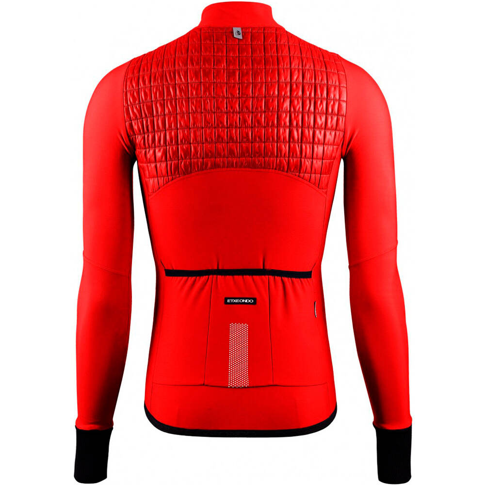 Etxeondo cortavientos ciclismo hombre ARRI ROJO vista trasera