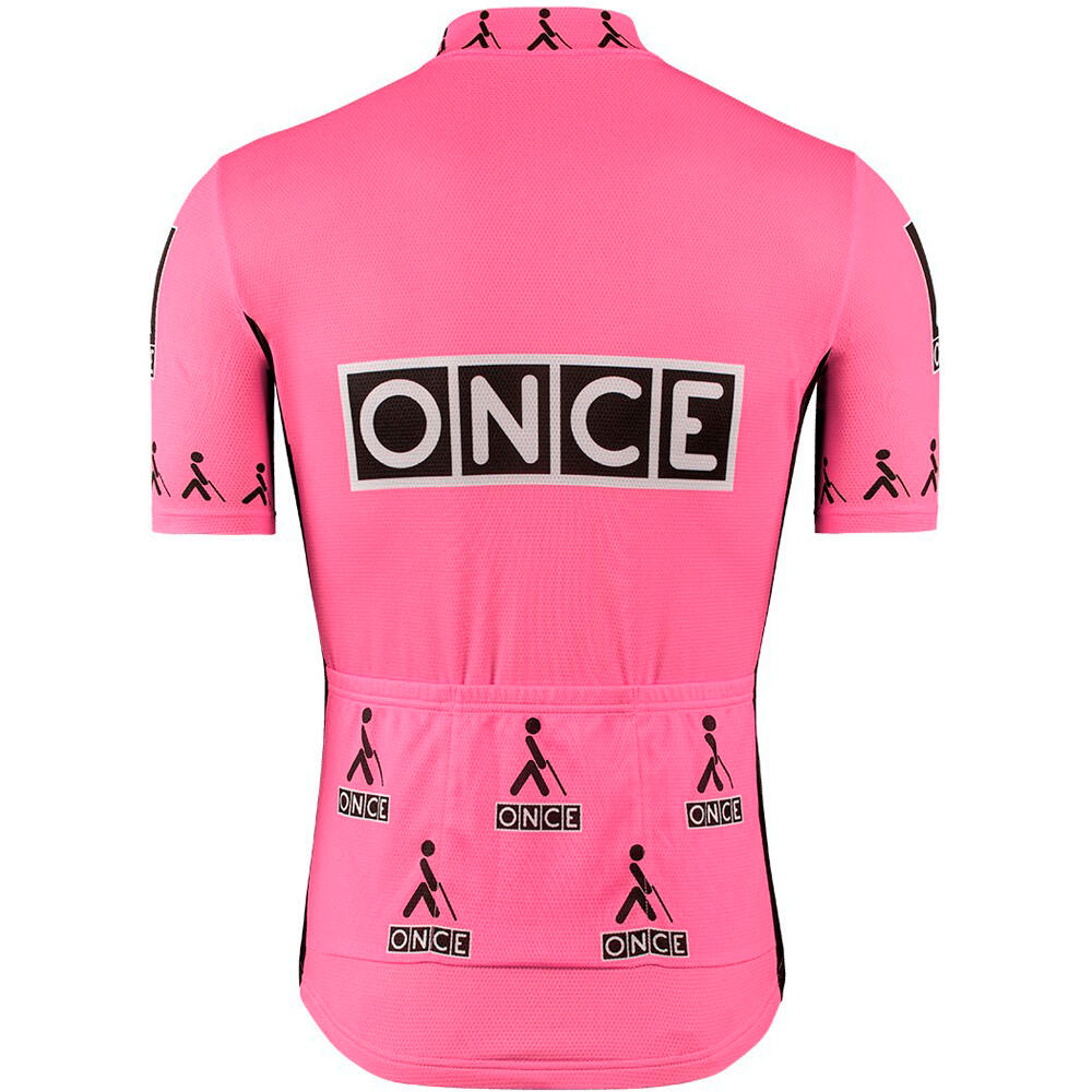 Etxeondo maillot manga corta hombre ONCE ROSA vista trasera