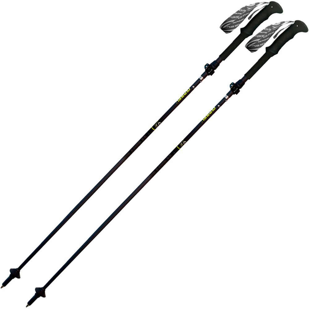 Gabel bastón travesía montaña PAR-BASTON CARBON FEATHER XTS 105-120 CM NEGRO vista frontal