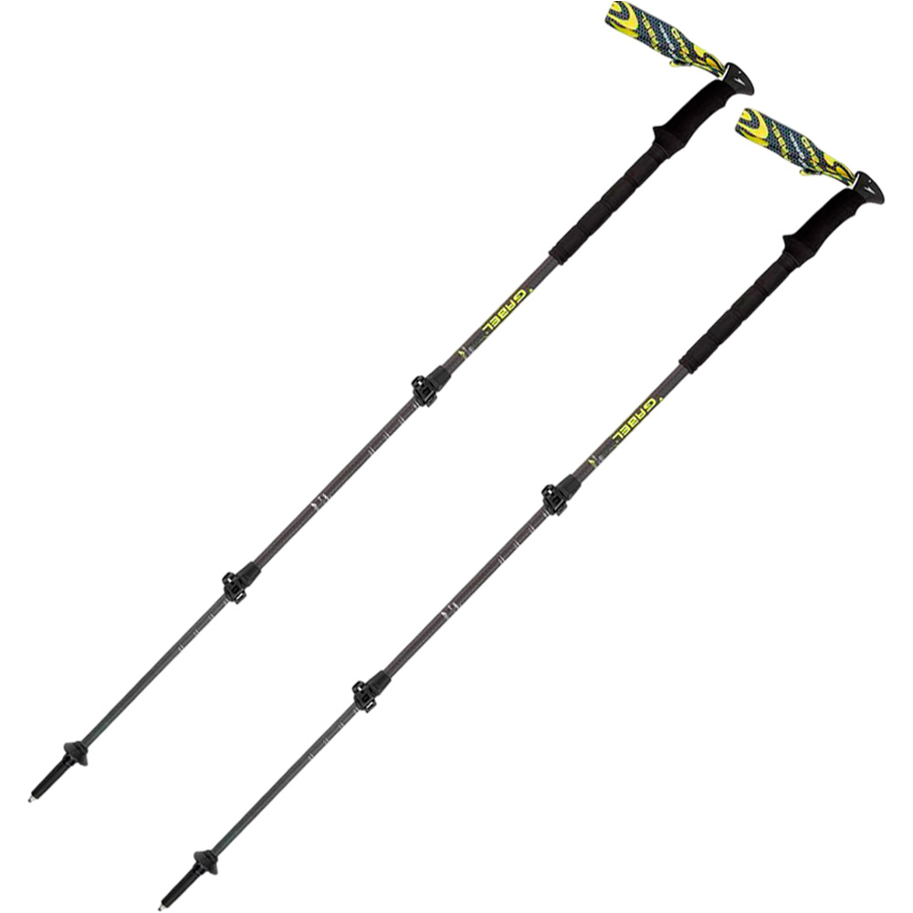 Gabel bastón travesía montaña PAR-BASTON CARBON FORCE FLK 66-142 CM NEGRO vista frontal