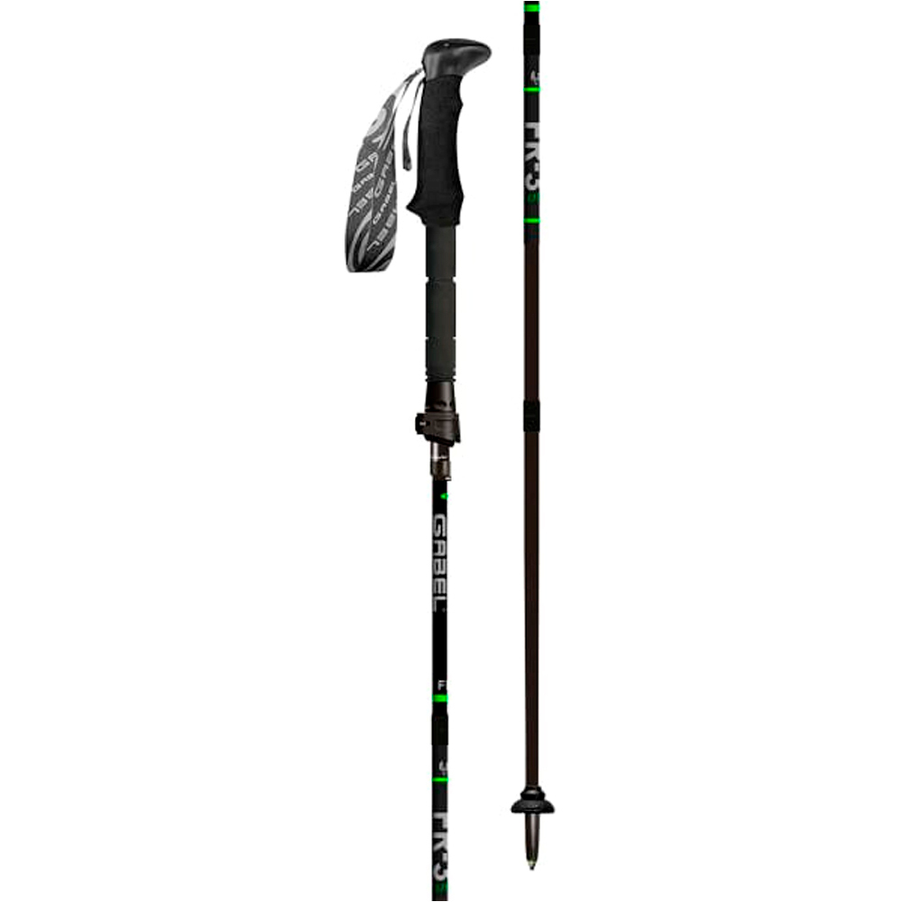 Gabel bastón travesía montaña PAR-BASTON FR-3 EF 110-130 CM NEGRO 02