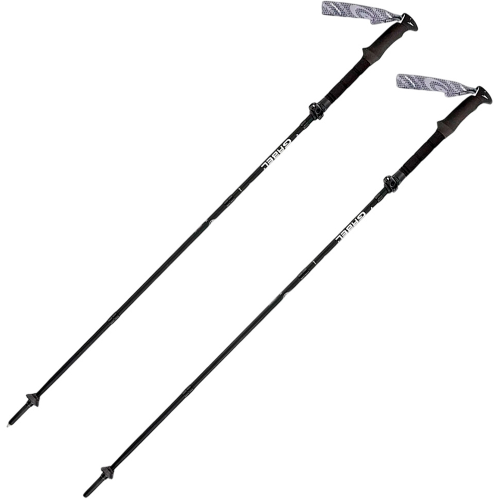 Gabel bastón travesía montaña PAR-BASTON FR-5 FL LITE XTS 39-125 CM NEGRO vista frontal