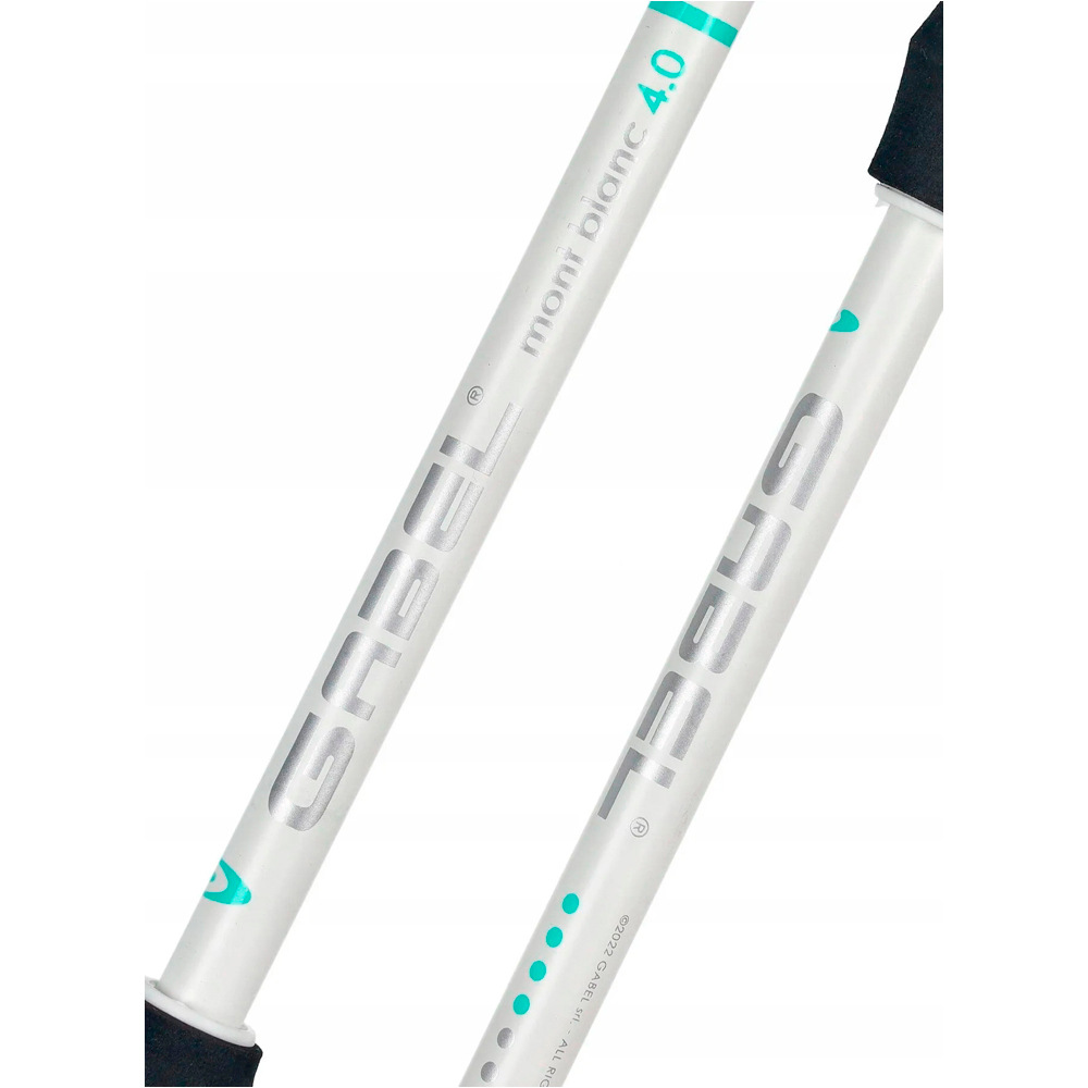 Gabel bastón travesía montaña PAR-BASTON MONT BLANC FL 4.0 LADY 60-130 CM BLANCO 02