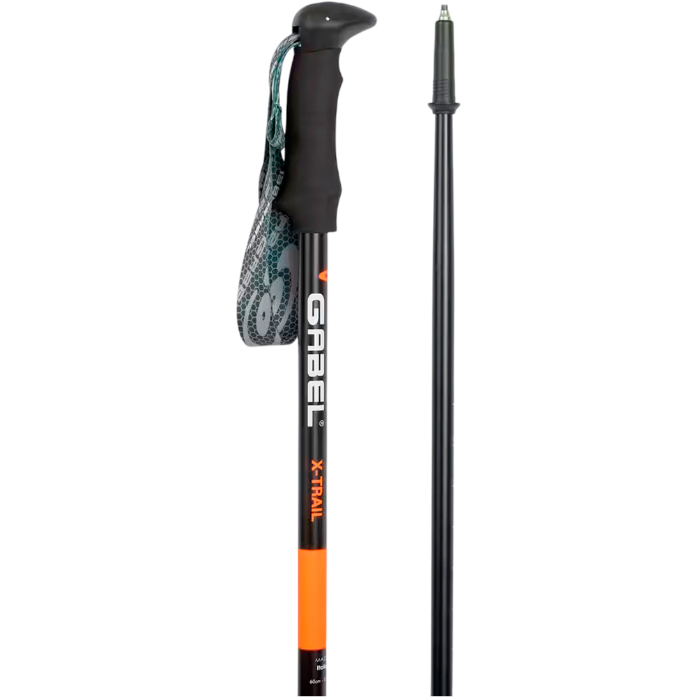 Gabel bastón travesía montaña PAR-BASTON X-TRAIL 61-135 CM NARANJA 02