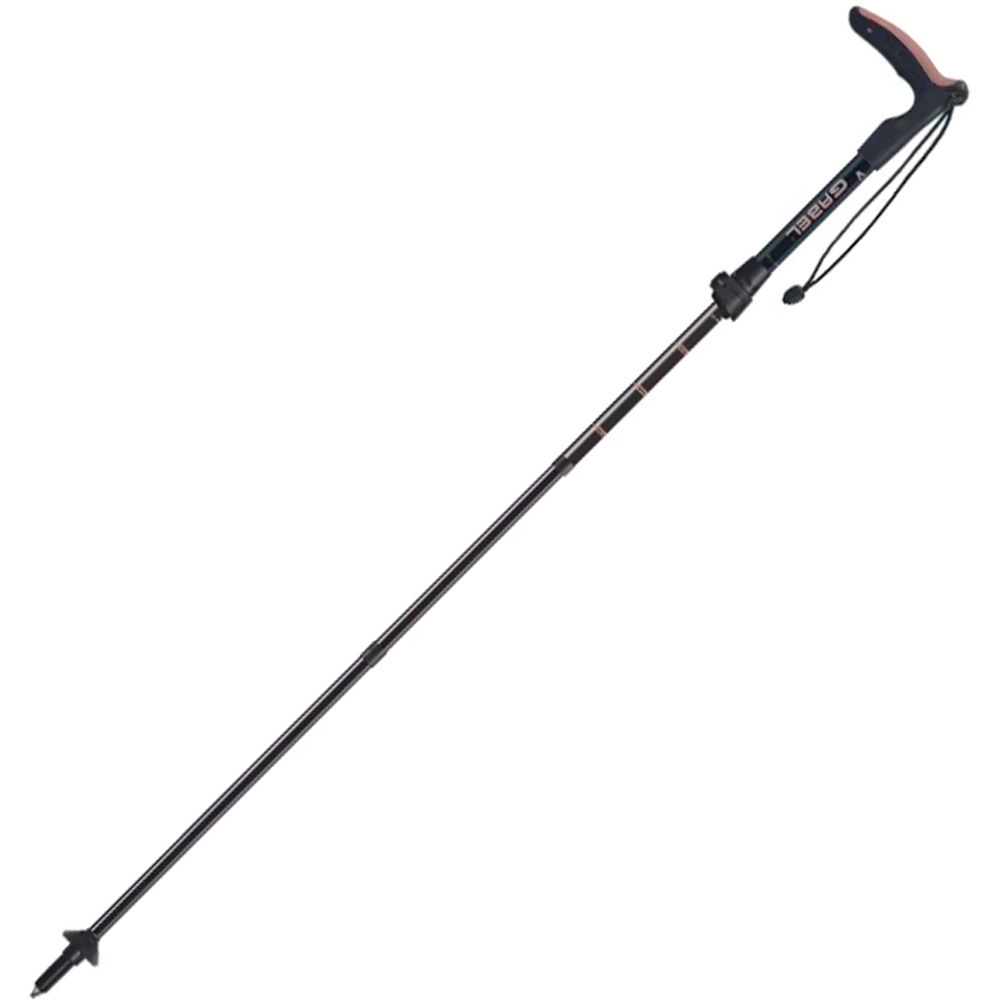 Gabel bastón travesía montaña UNID-BASTON EXPLORER WIRED FL XTS 80-95 CM NEGRO vista frontal