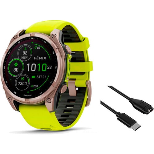 Garmin pulsómetros con gps FENIX 8 47 mm SOLAR 