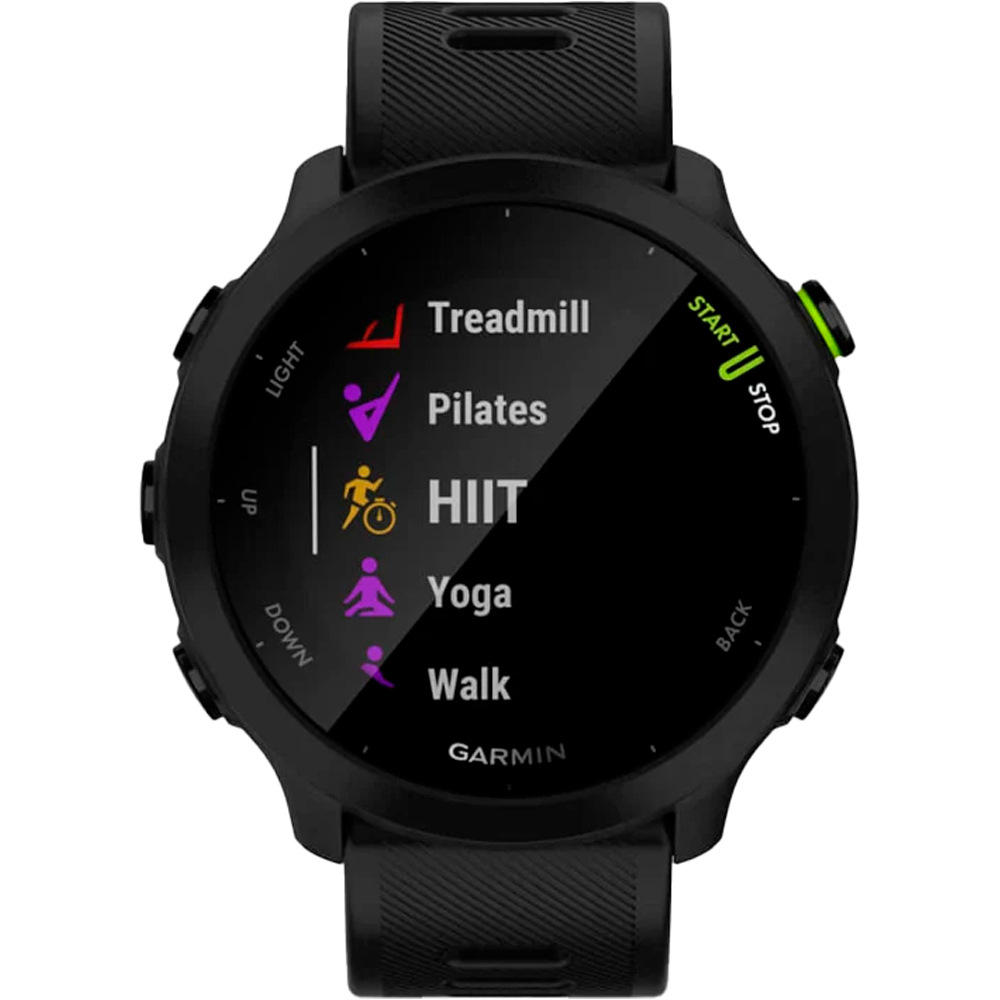 Garmin pulsómetros con gps FORERUNNER 55 NEGRO 04