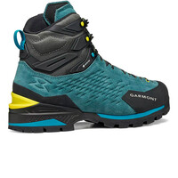 Garmont bota montaña cuero hombre ASCENT EVO GORE-TEX AZUL lateral interior