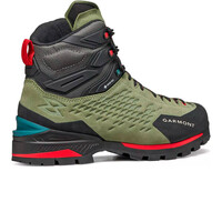 Garmont bota montaña cuero hombre ASCENT EVO GORE-TEX VERDE lateral interior