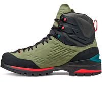 Garmont bota montaña cuero hombre ASCENT EVO GORE-TEX VERDE vista trasera