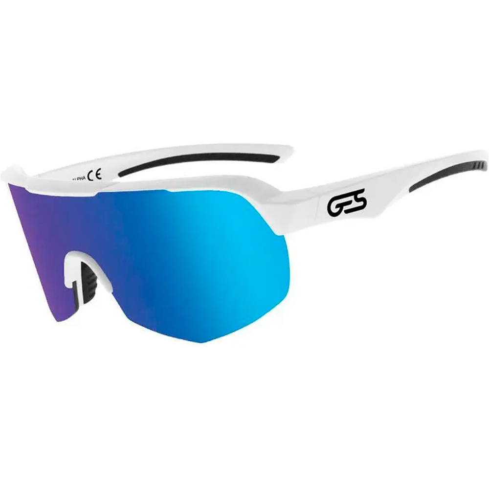 Ges gafas ciclismo GAFA ALPHA BLANCO vista frontal