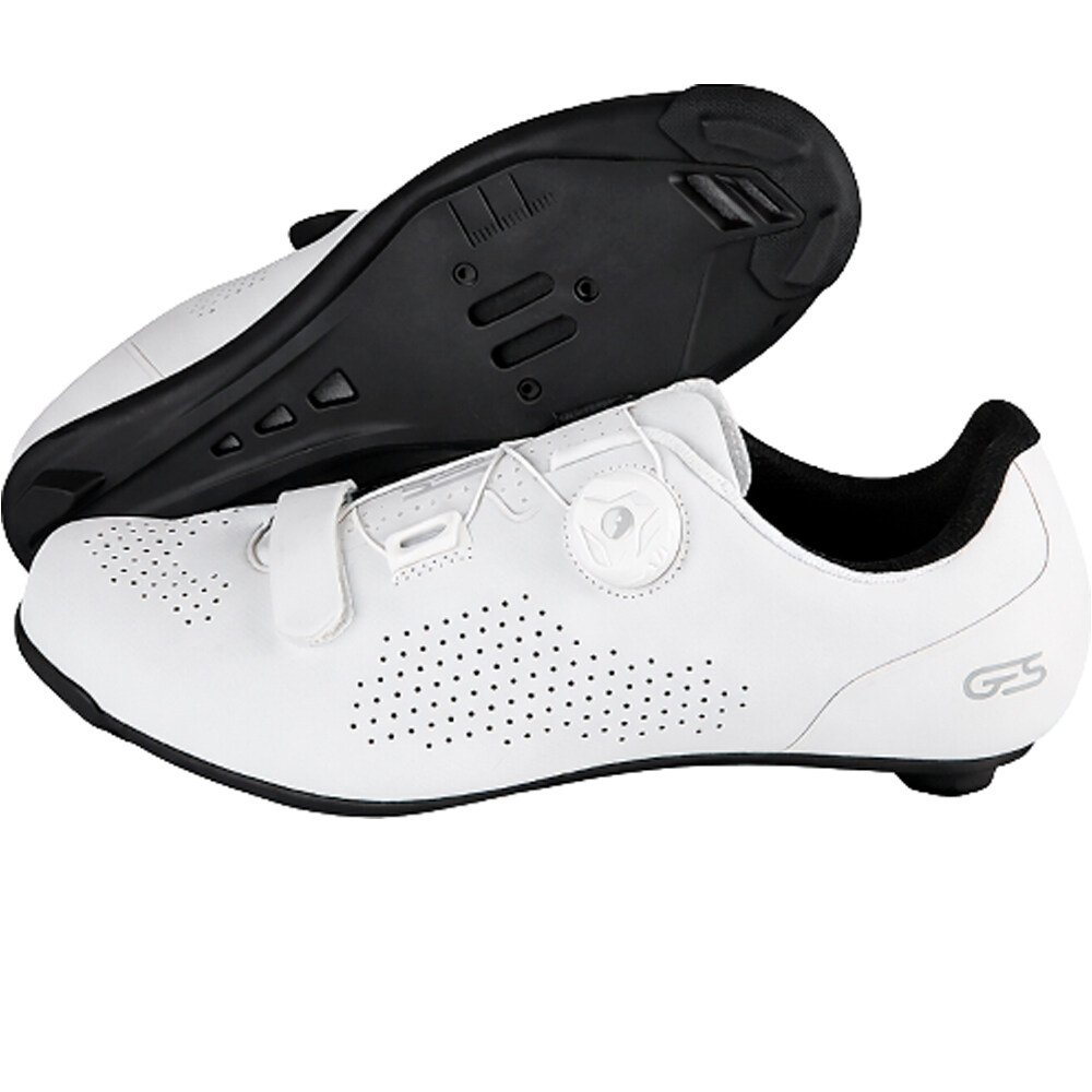 Ges zapatillas ciclismo carretera Zapatos ROAD XR2 BLANCO lateral interior