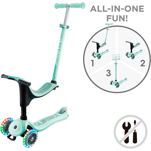 GLOBBER GO UP SPORTY LUCES V2 MENTA verde