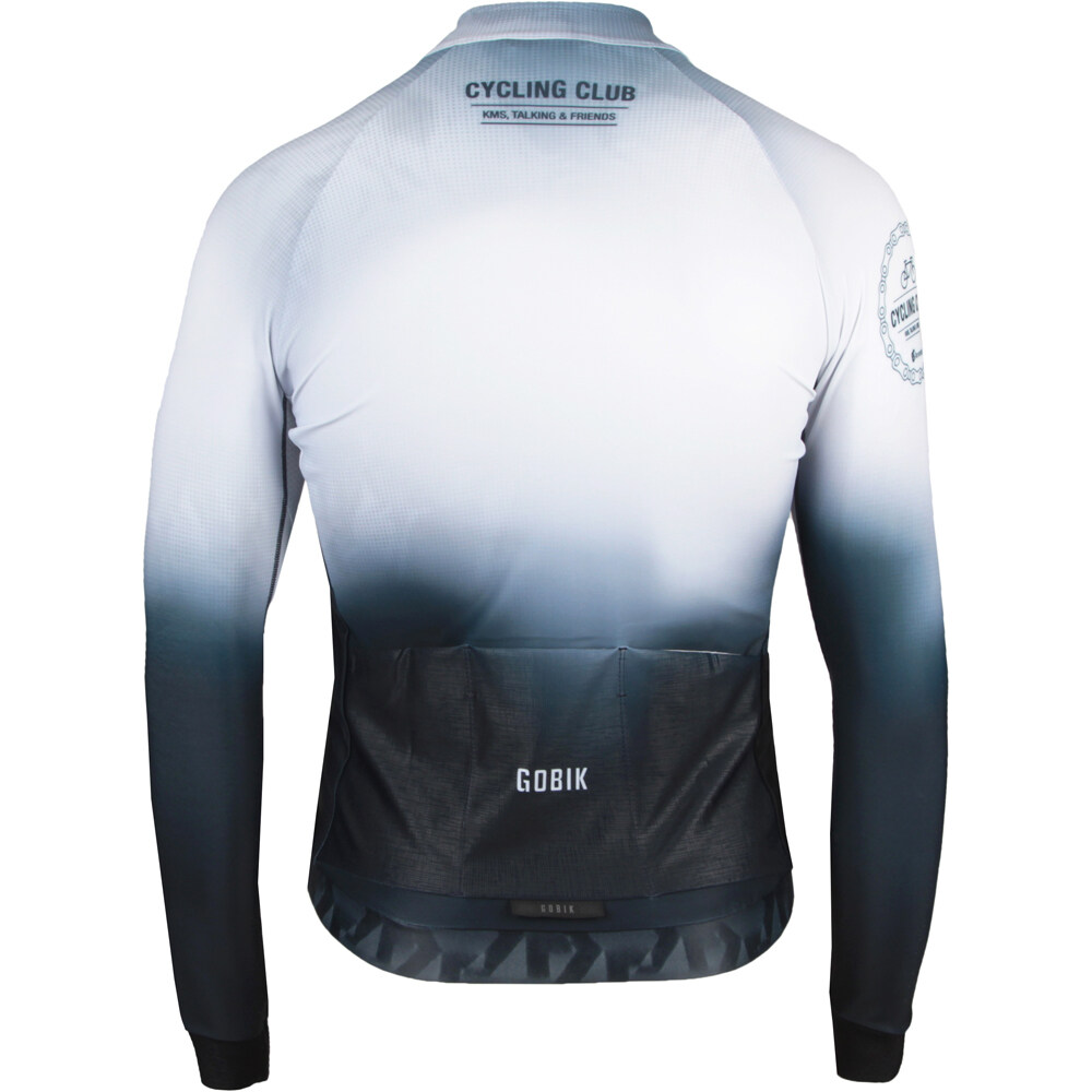 Gobik maillot manga larga hombre HYDER BLANCO vista trasera