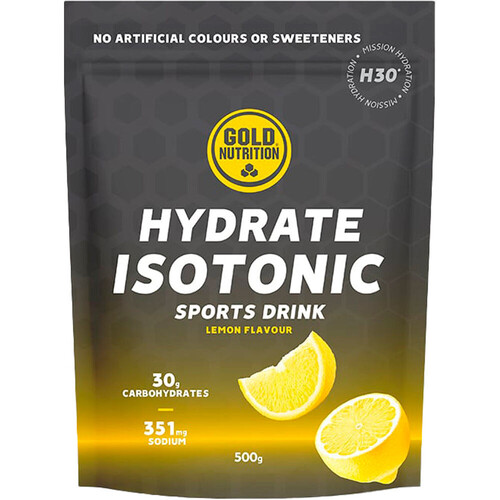GOLD NUTRITION HYDRATE ISOTONIC H30 LEMON - 500 G