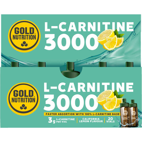 GOLD NUTRITION L-CARNITINE 3000 MG LEMON - 20 VIALS