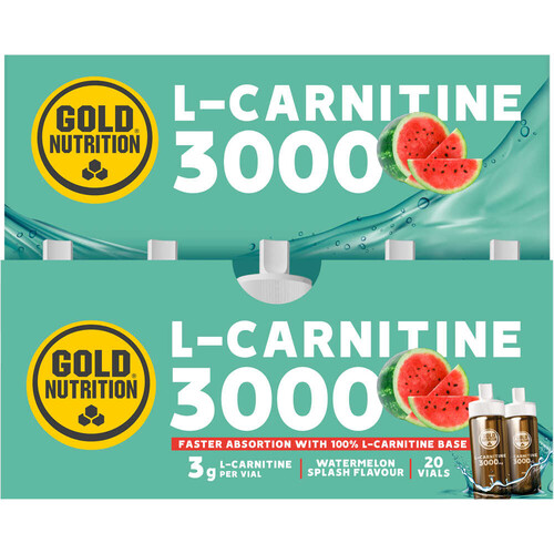 GOLD NUTRITION L-CARNITINE 3000 MG WATERMELON - 20 UNIDOSES