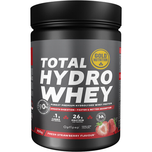 GOLD NUTRITION TOTAL HYDRO WHEY FRESA - 900 G