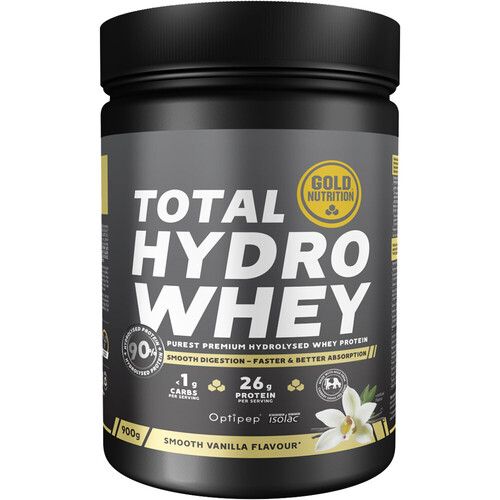 GOLD NUTRITION TOTAL HYDRO WHEY VAINILLA - 900 G